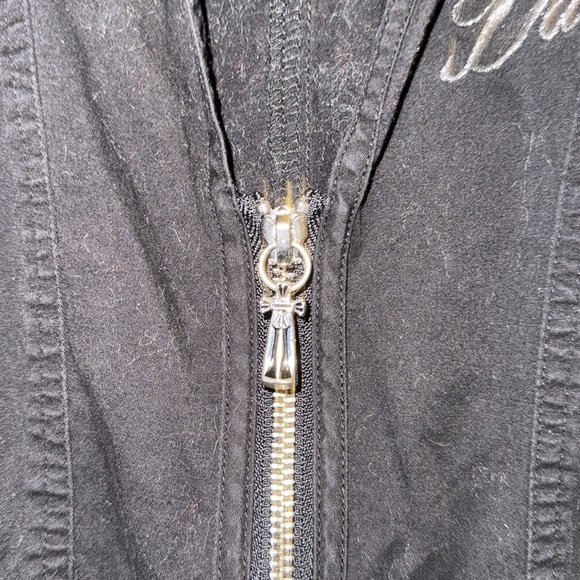 Women’s Harley-Davidson Zip up light SMALL fitted Jacket accent button & zipper - Picture 4 of 6